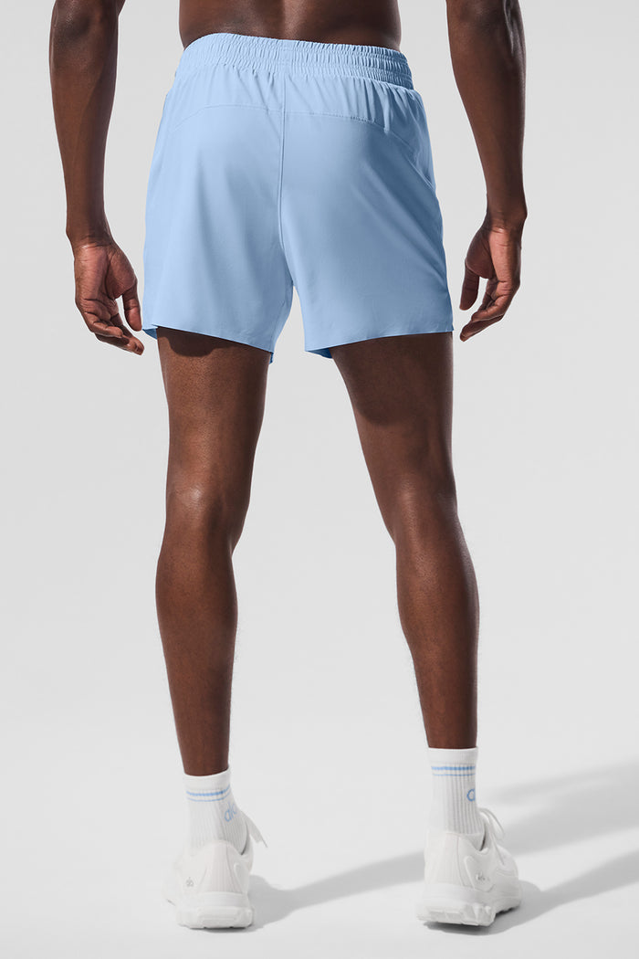 5" Adapt Running Short - Seashell Blue