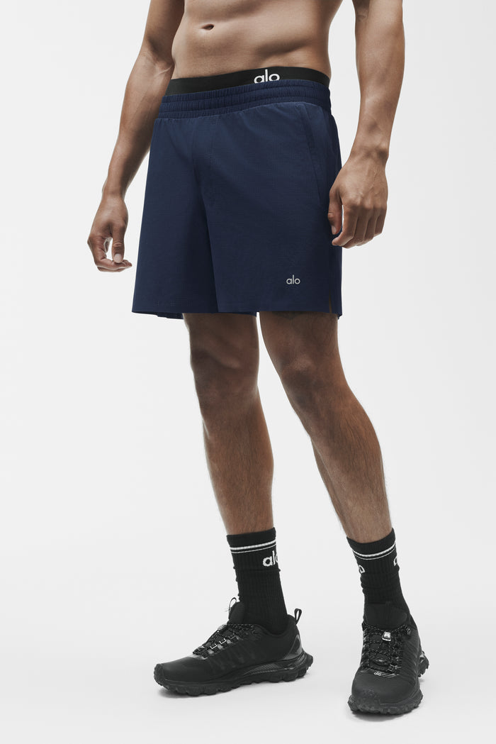 5" Traction Running Short - Navy