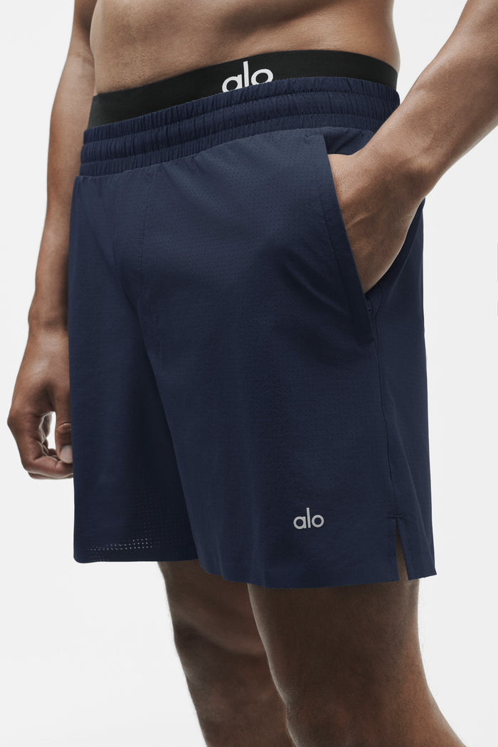 5" Traction Running Short - Navy