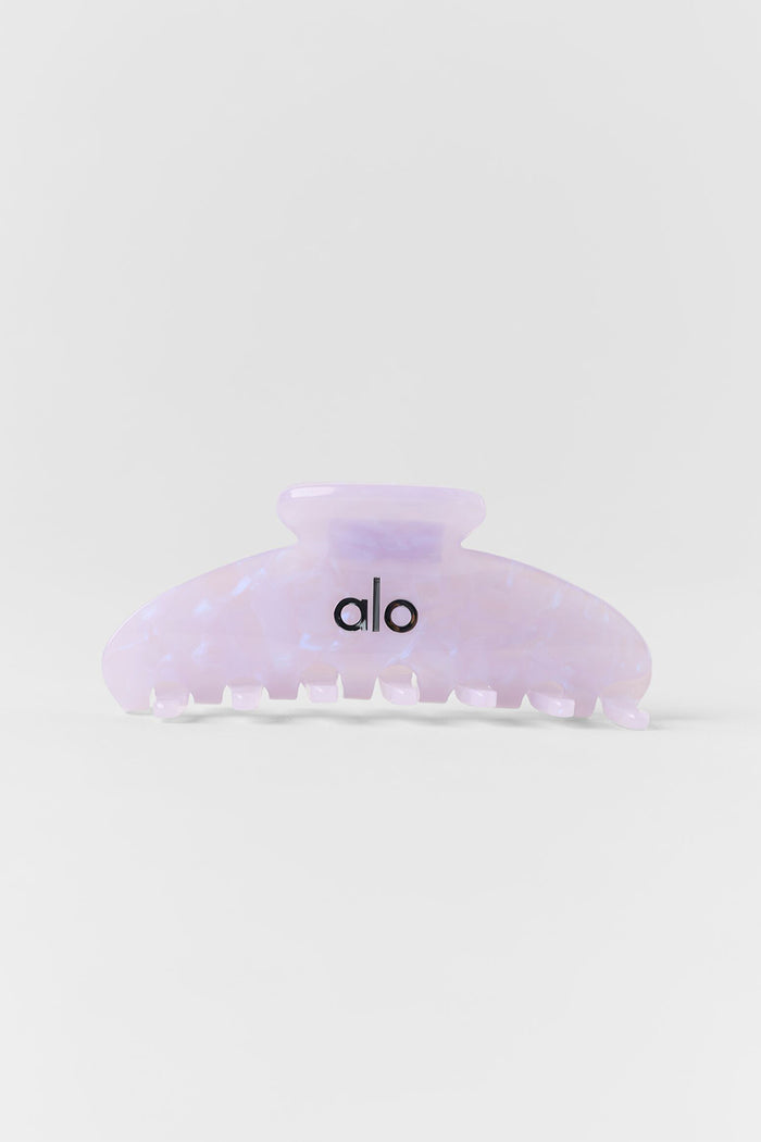 90's Claw Clip - Light Provence Blue Marble