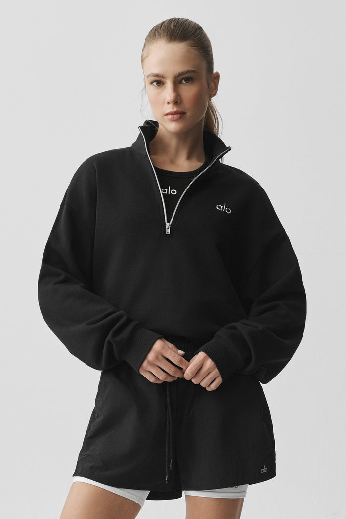 Accolade 1/4 Zip Pullover - Black