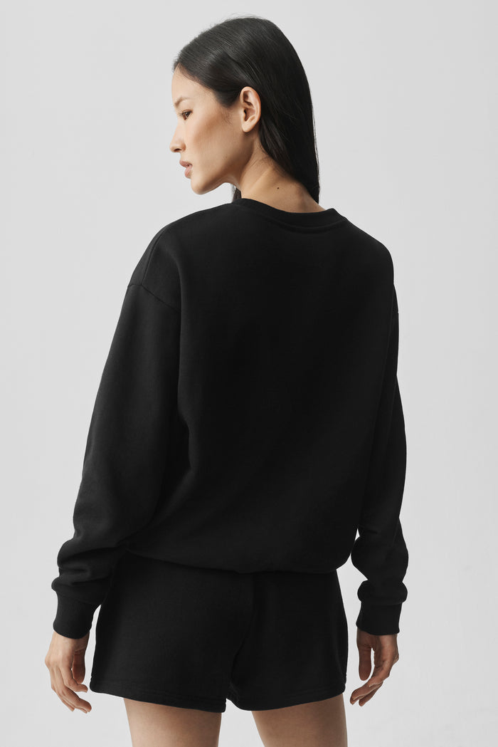 Accolade Crew Neck Pullover - Black