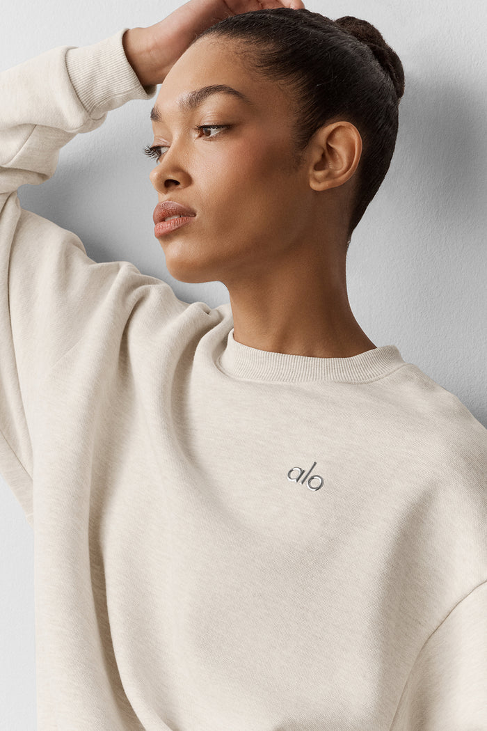 Accolade Crew Neck Pullover - Oatmeal Heather