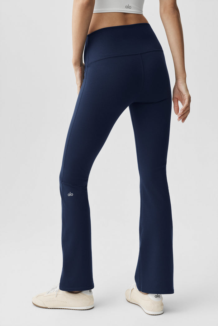 Airbrush High-Waist Bootcut Legging (Regular) - Navy
