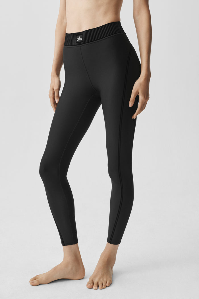 Airlift High-Waist 7/8 Line Up Legging - Black