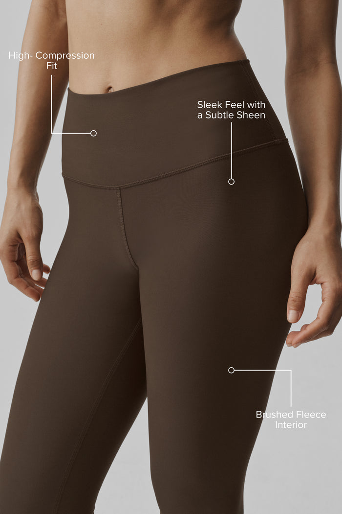 Airlift Winter Warm High-Waist Legging - Espresso