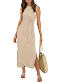 ANRABESS Womens Summer Maxi Dress Tank Long Dresses