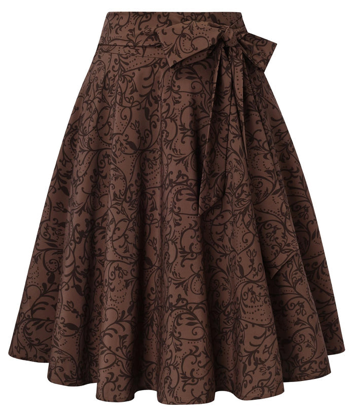 Brown Line Floral / Small
