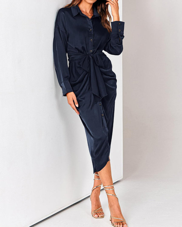 BTFBM Button Dwon Fall Dresses for Women 2026
