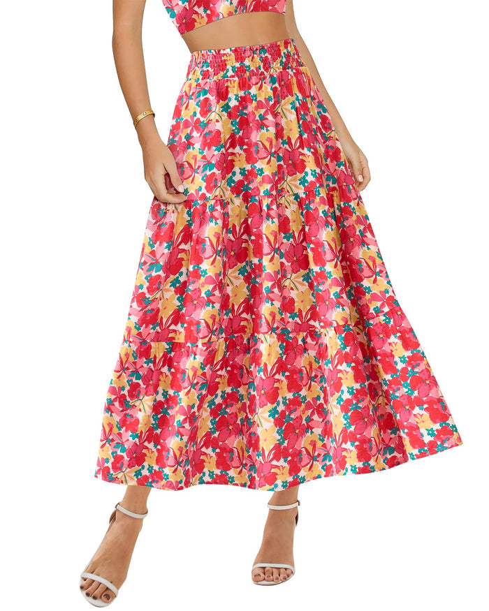 Floral Red Yellow / Small