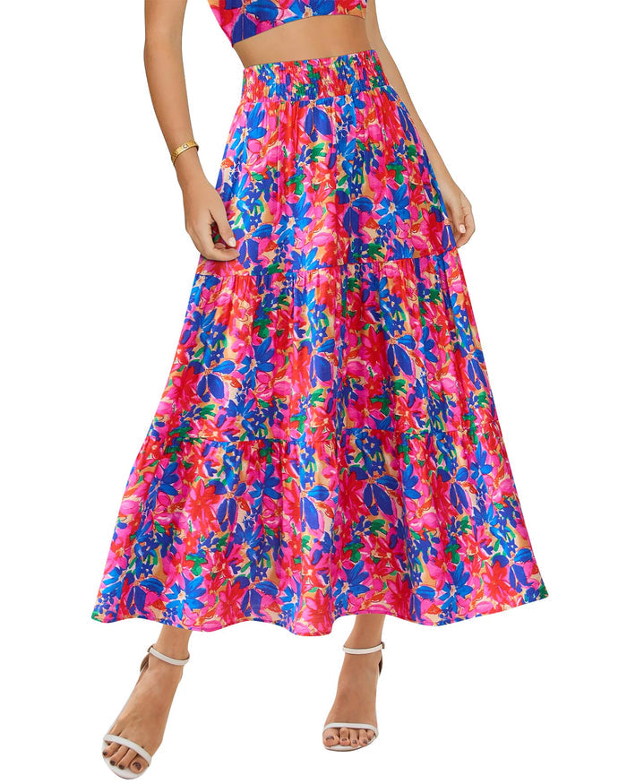 Floral Blue Pink / Small