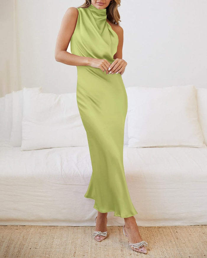 BTFBM Mock Neck Cocktail Dresses for Women Summer