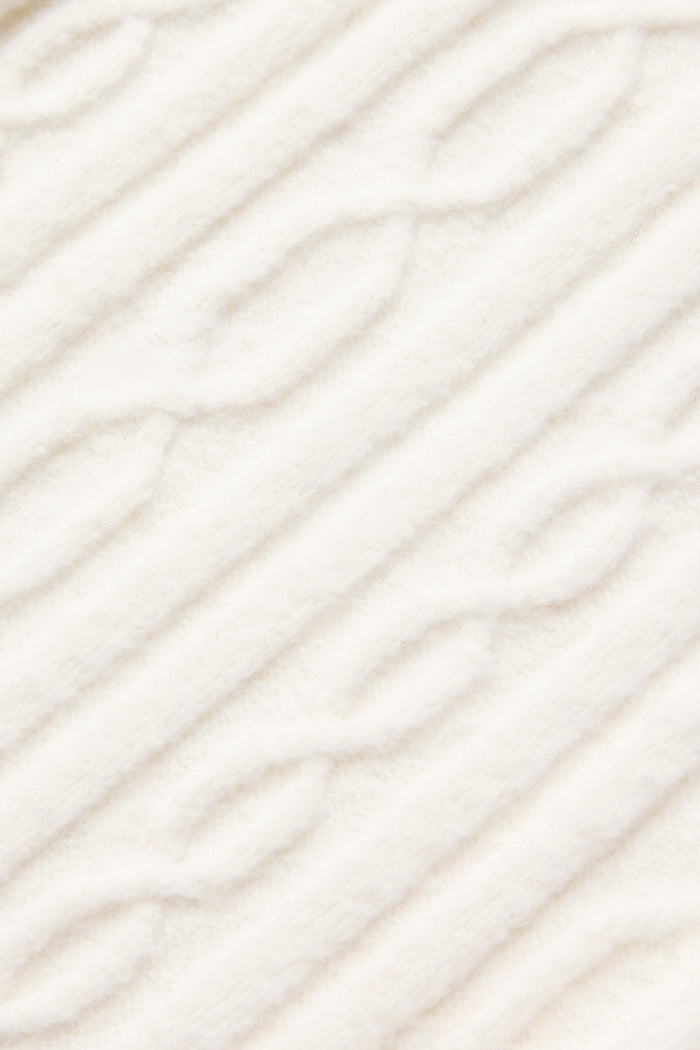 Cable Knit Winter Bliss Cardigan - Ivory