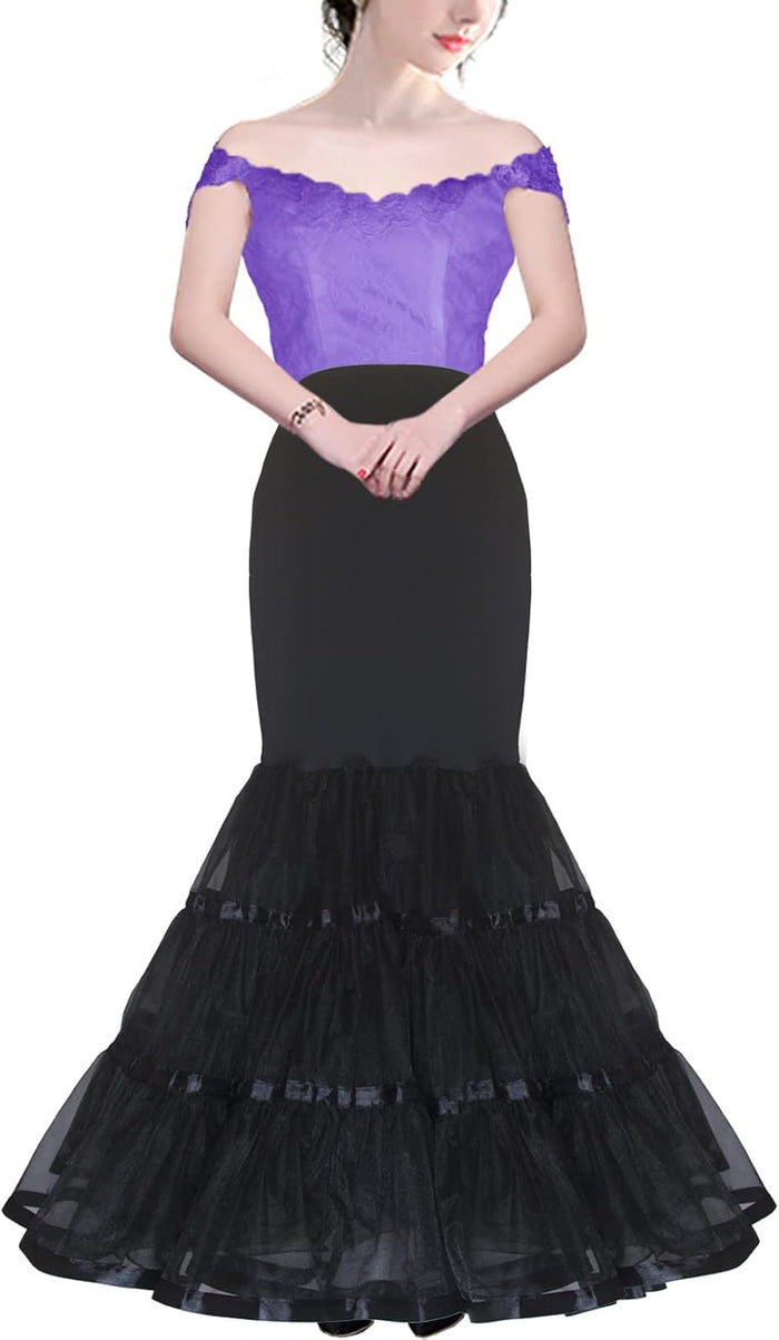 Cheery Love Mermaid Petticoat for Mermaid Wedding Dress Fishtail Underskirt Trumpet Crinoline Slip