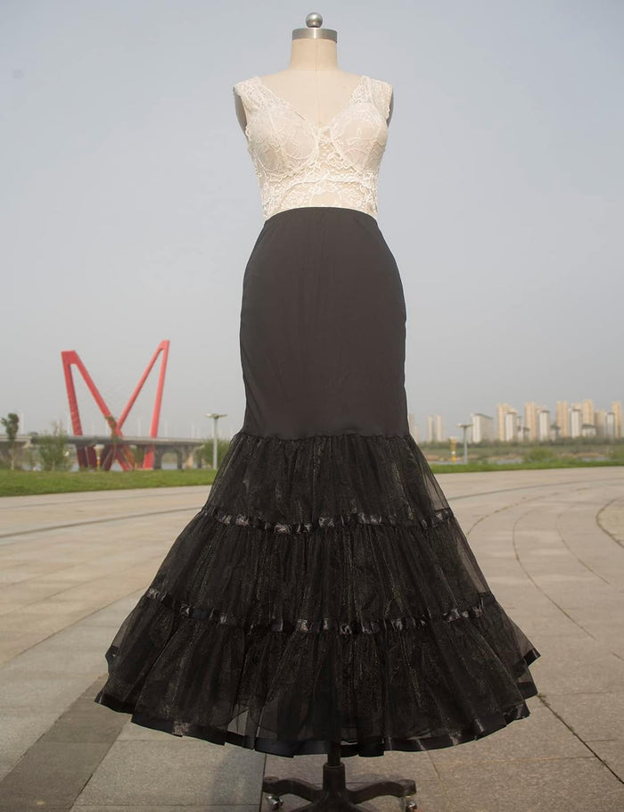 Cheery Love Mermaid Petticoat for Mermaid Wedding Dress Fishtail Underskirt Trumpet Crinoline Slip