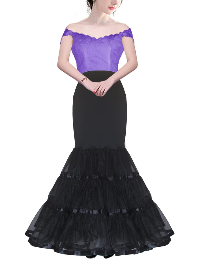 Cheery Love Mermaid Petticoat for Mermaid Wedding Dress Fishtail Underskirt Trumpet Crinoline Slip