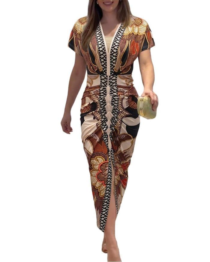 Printed Brown / Small