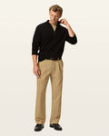 Comfort Khakis, Pleated, Relaxed Fit