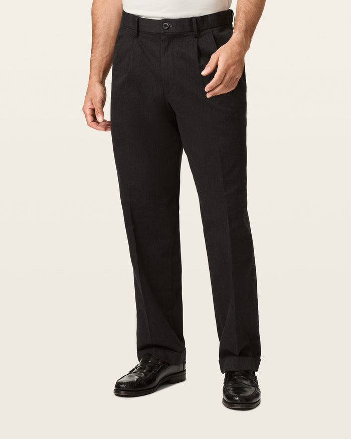 Comfort Khakis, Pleated, Relaxed Fit