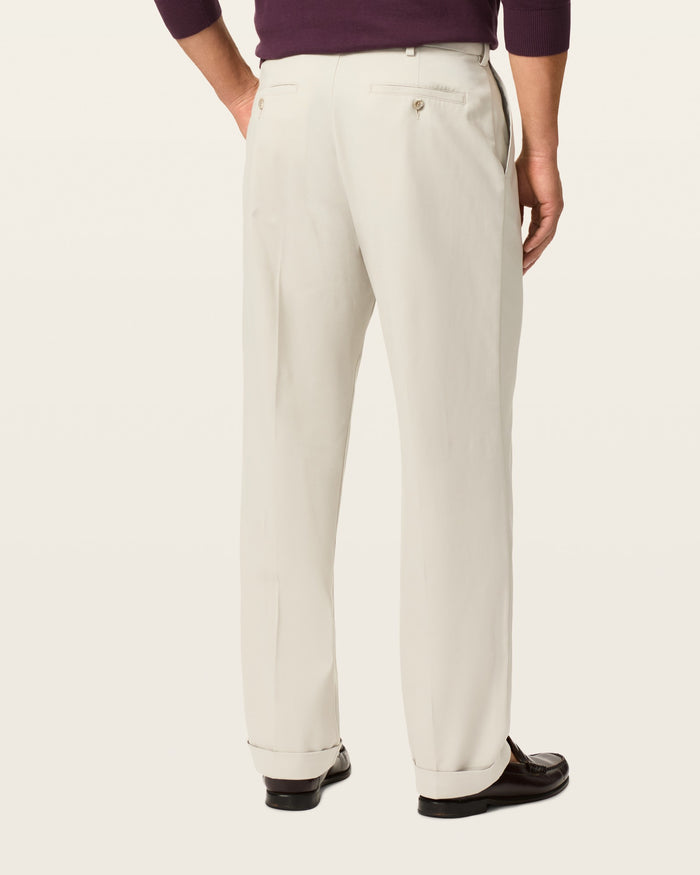 Comfort Khakis, Pleated, Relaxed Fit