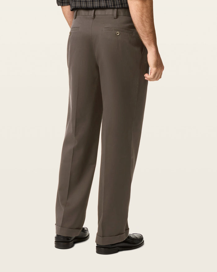Comfort Khakis, Pleated, Relaxed Fit