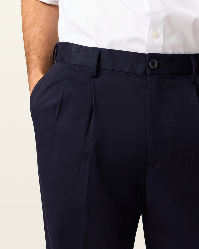 Comfort Khakis, Pleated, Relaxed Fit