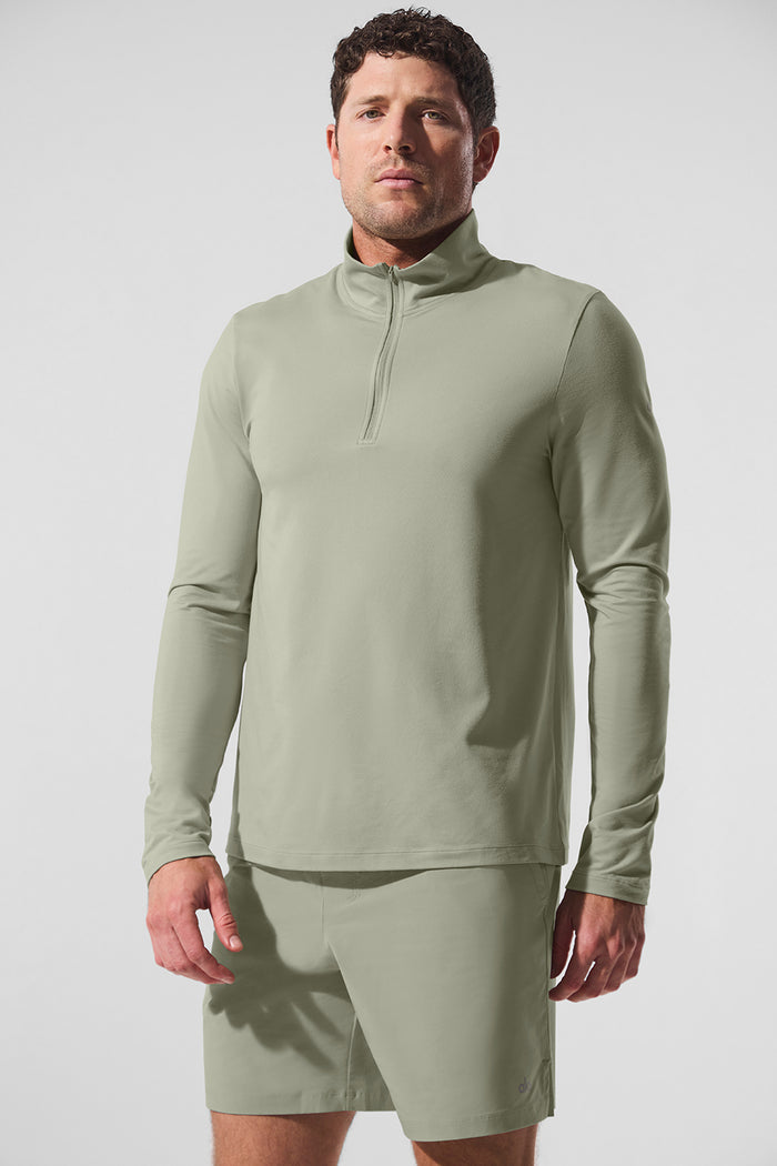 Conquer 1/4 Zip Reform Long Sleeve - Limestone