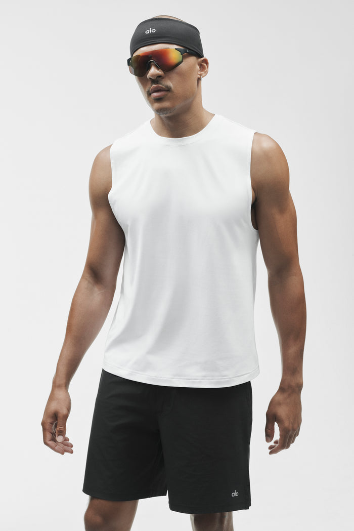 Conquer Muscle Tank - White