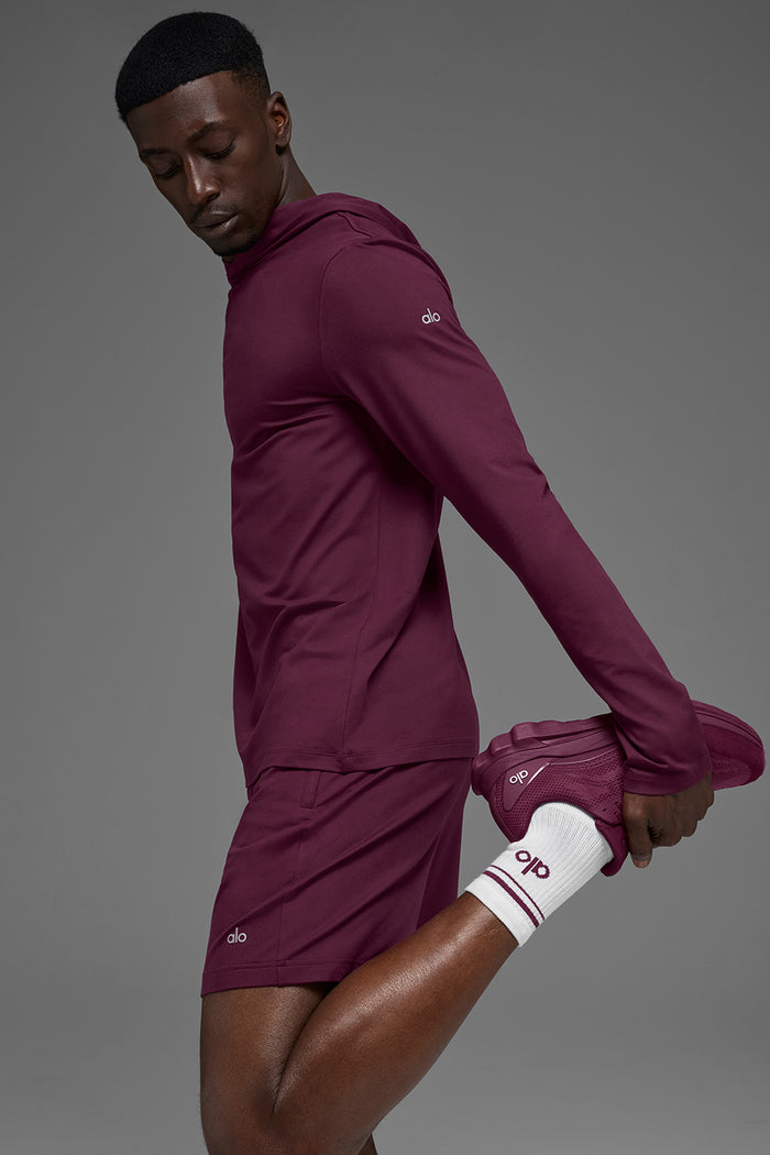Conquer Reform Long Sleeve With Hood - Burgundy