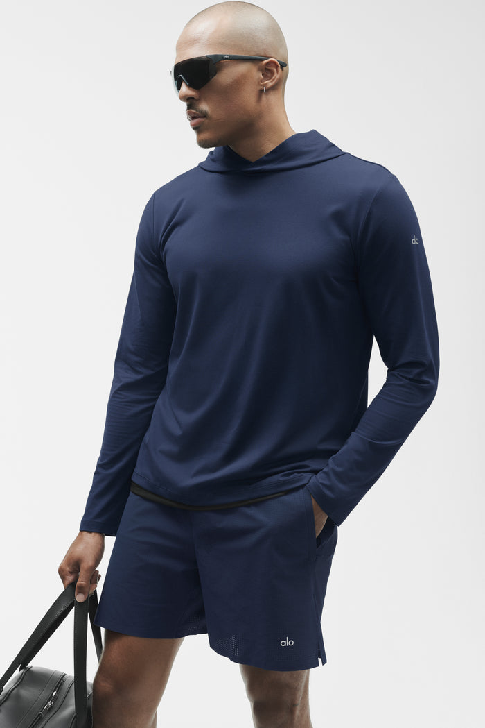 Conquer Reform Long Sleeve With Hood - Navy