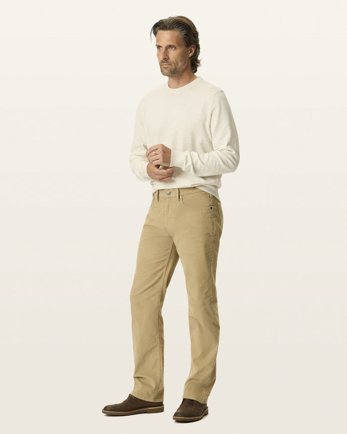 CORDUROY 5-POCKET STRAIGHT FIT in New Khaki