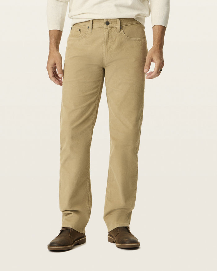 CORDUROY 5-POCKET STRAIGHT FIT in New Khaki
