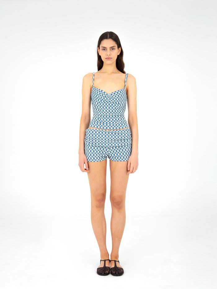 Craft Jersey Blue Ruched Shorts