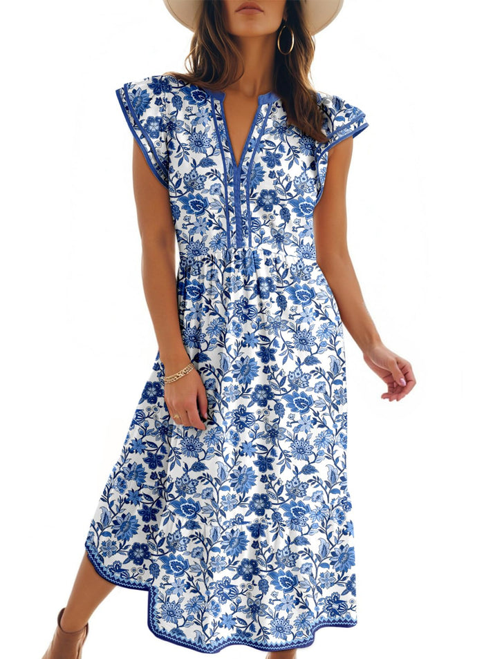 Blue Floral / Small