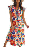 Dokotoo Womens Dresses 2026 V-Neck Cap Sleeve Empire Waist Dress