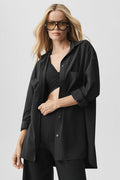 Dreamscape Button Down Long Sleeve - Black