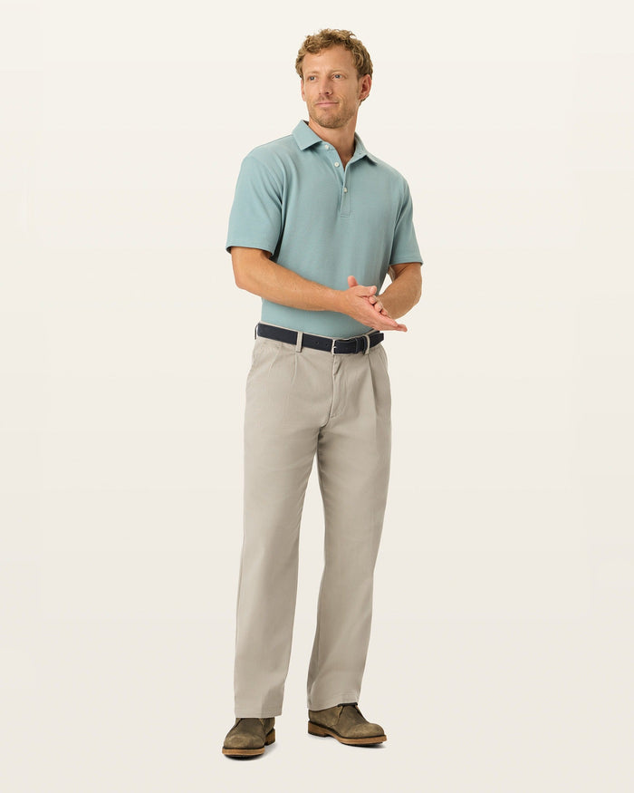 Easy Khakis, Pleated, Classic Fit