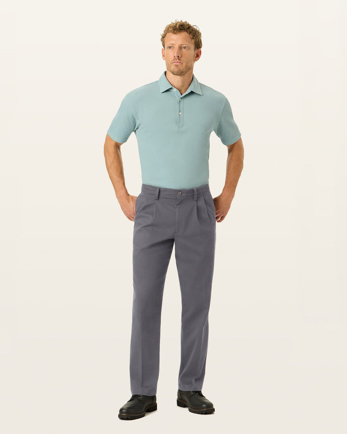Easy Khakis, Pleated, Classic Fit