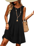 elescat Women's Summer Dresses Casual Sleeveless Loose Sundress with Pocket