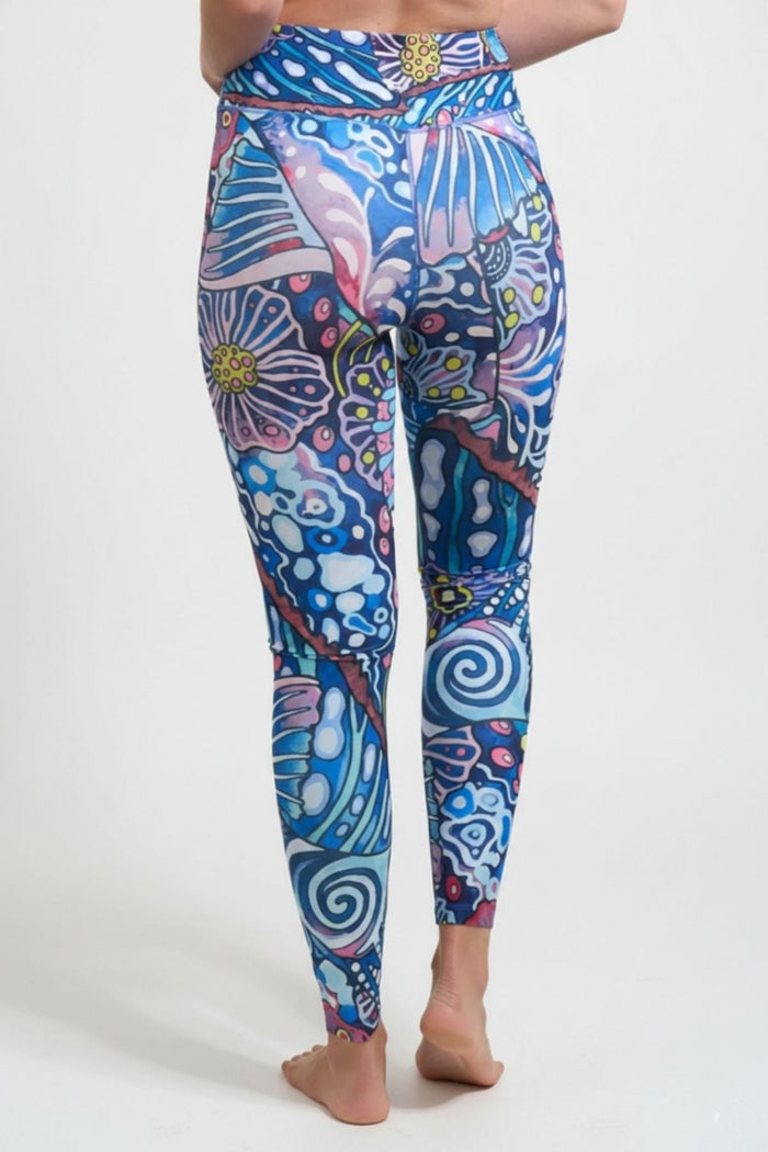 Enchanted Grayling High - Waisted Leggings - FisheWear