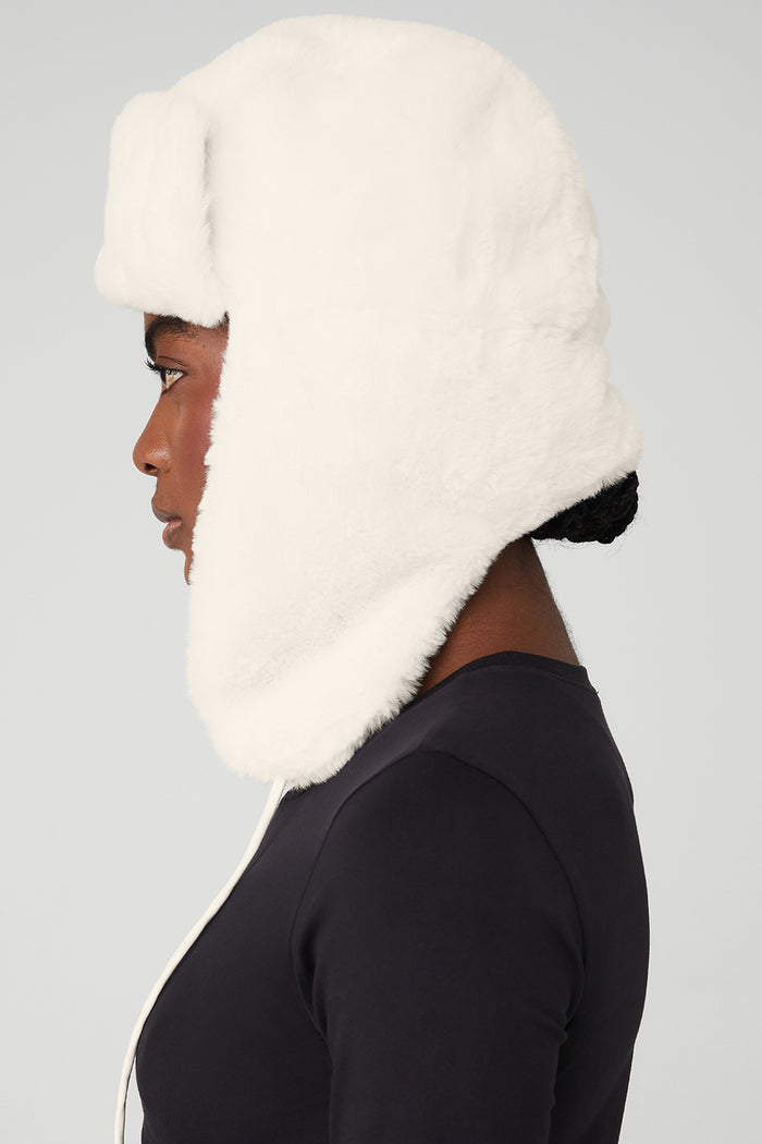 Faux Fur Polar Hat - Ivory