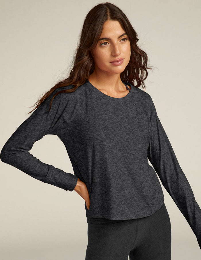 black long sleeve pullover.