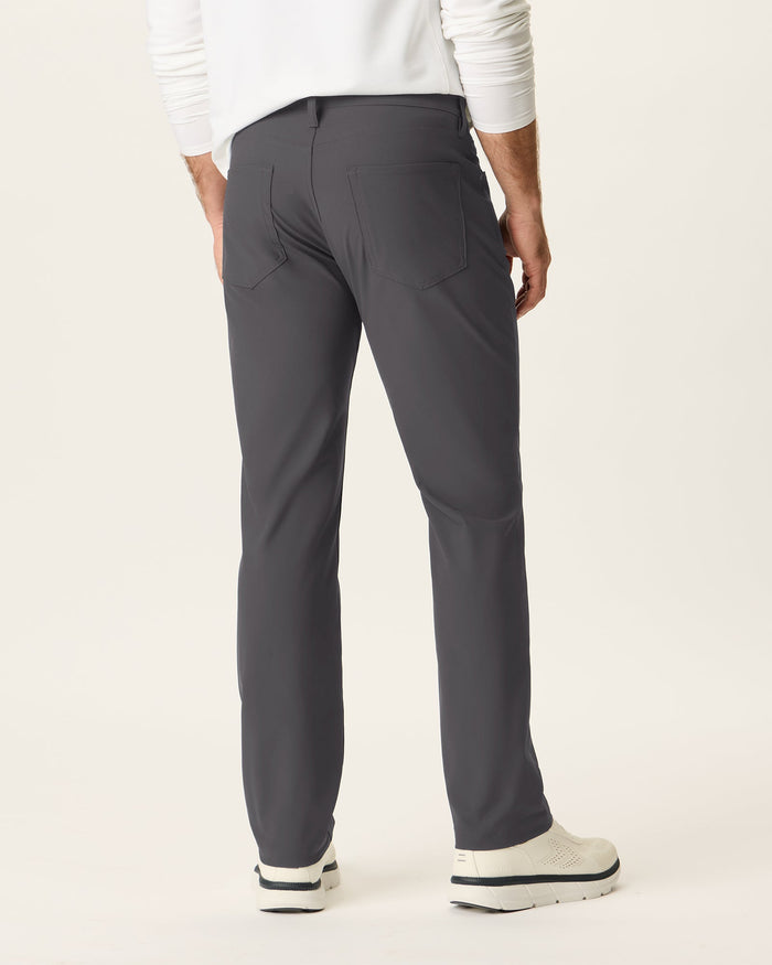 Back view of model wearing Boulevard Go Airweave 5-Pocket, Straight Fit.