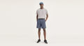 Front view of model wearing Ombre Blue Go Airweave Short.