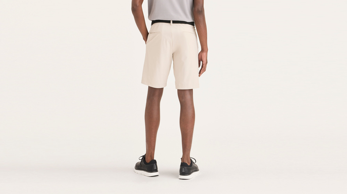 Back view of model wearing Sahara Khaki Go Airweave Short.