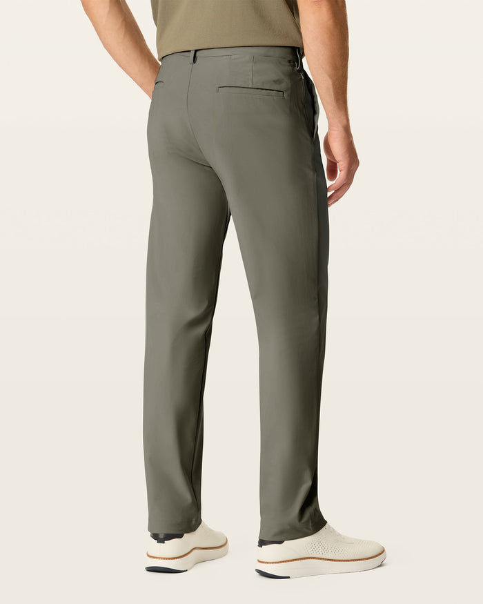 Back view of model wearing Tea Leaf Go Airweave Chino, Slim Fit.