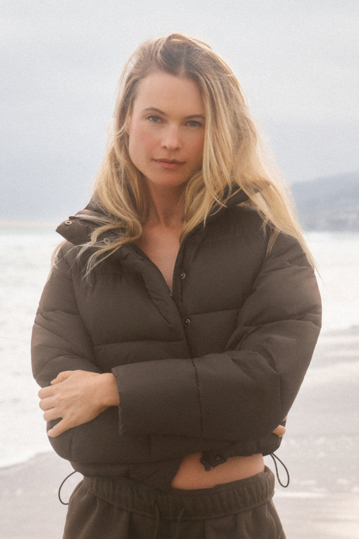 Gold Rush Puffer - Espresso