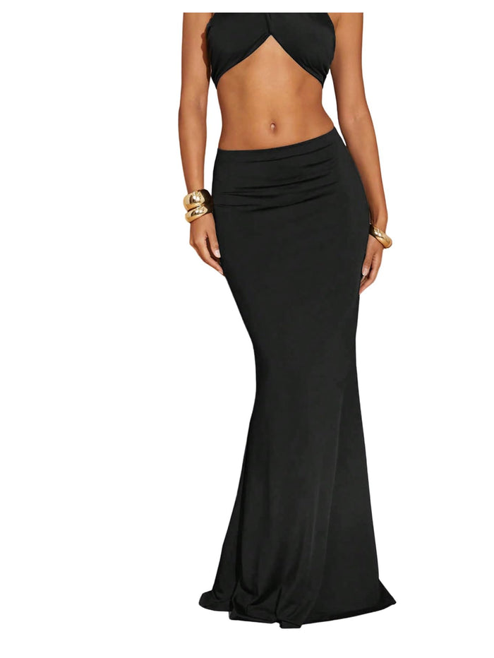 GORGLITTER Women's Bodycon Maxi Long Skirts Fishtail Going Out Outfits