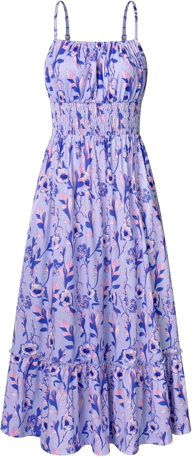 GRACE KARIN Summer Dresses for Women 2026 Vacation Boho Maxi Sundress