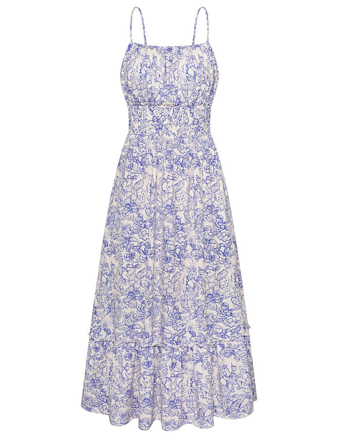 Blue White Floral / Small